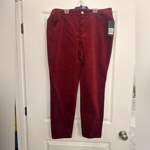 Women’s Red Corduroy Pants